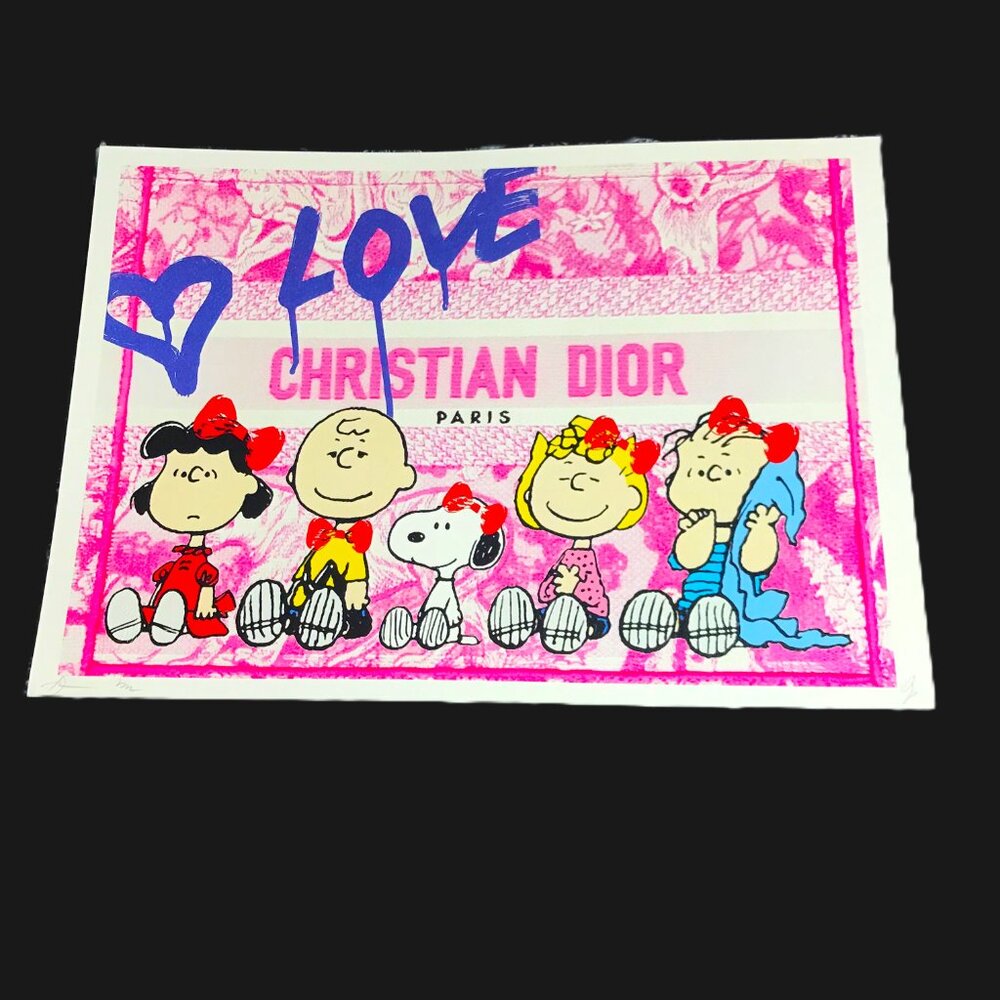Death NYC - Christian Dior Love Snoopy Gang - Signed Original A/P